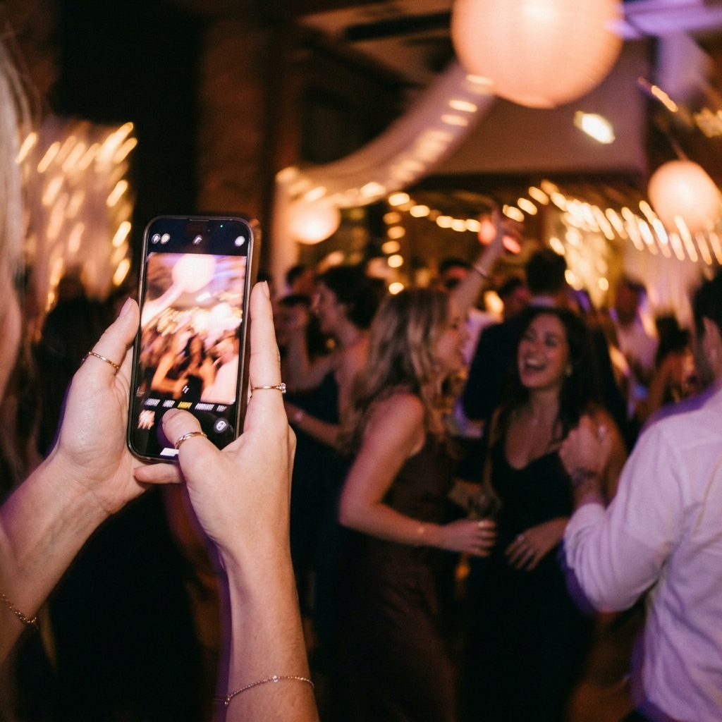 Capturing a moment at a gathering